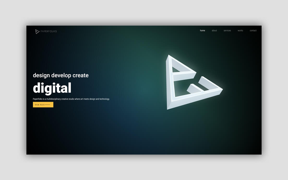 Paperfolks Website Landing Page